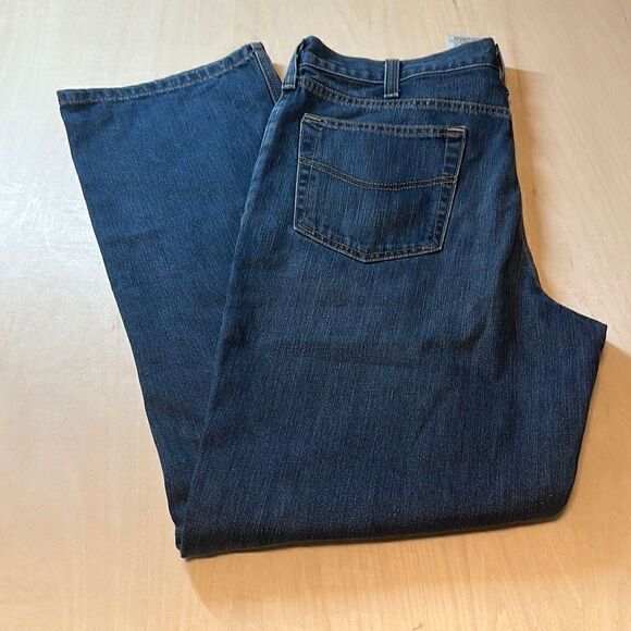 Carhartt Denim Jeans Men's‎ 38X32 Relaxed Fit Blue With Fade Distressed 100115 - Picture 2 of 6